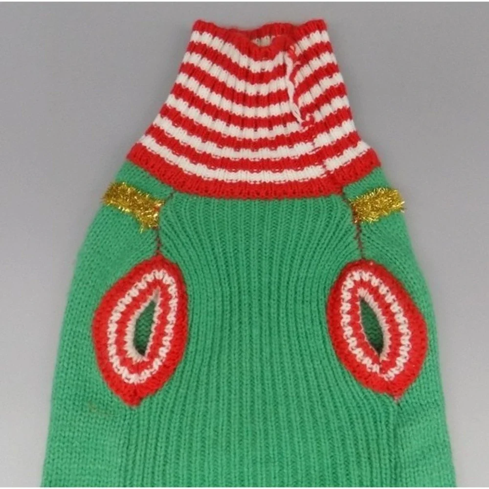 Dog Sweater Christmas Size Small Holiday Hot Mess Merry & Bright 15